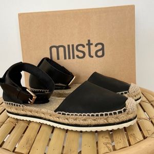 MIIsta Cassandra Black Espadrilles